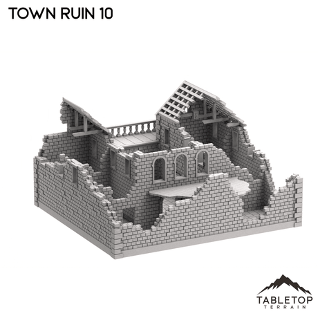 Tabletop Terrain Ruins Monte Cassino Town Ruin 10