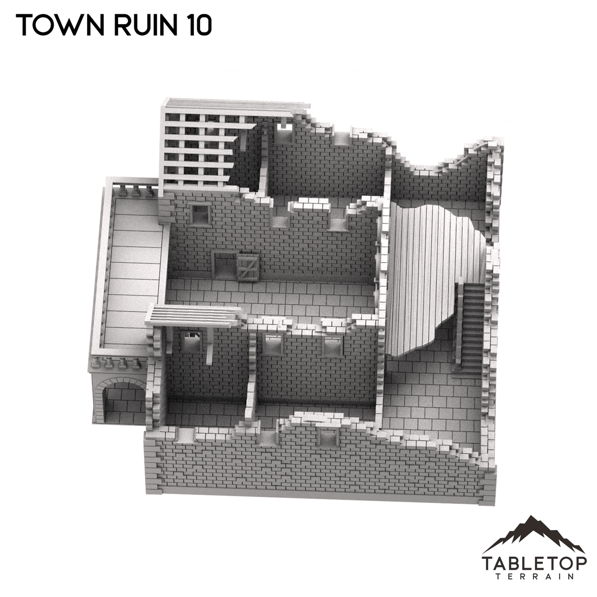 Tabletop Terrain Ruins Monte Cassino Town Ruin 10