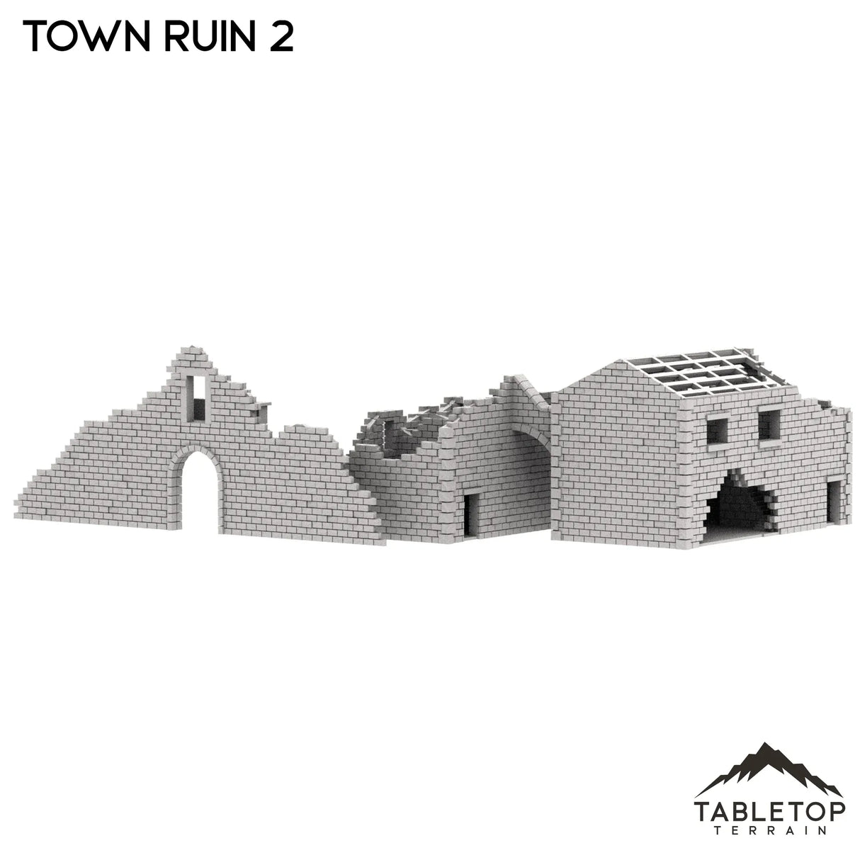 Tabletop Terrain Ruins Monte Cassino Town Ruin 2