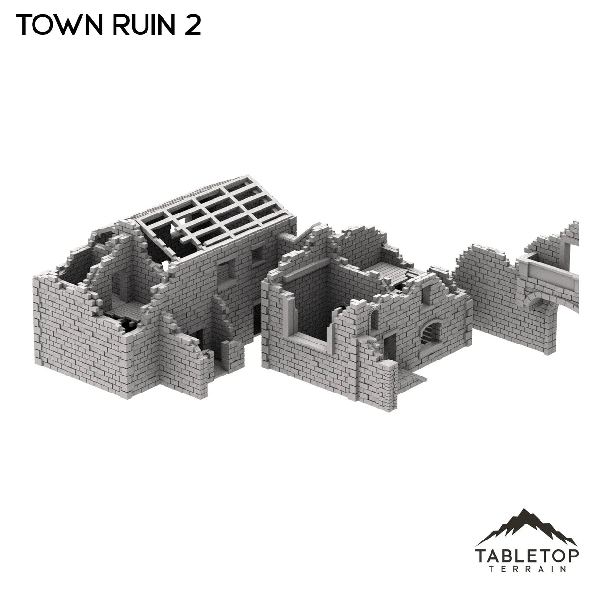 Tabletop Terrain Ruins Monte Cassino Town Ruin 2