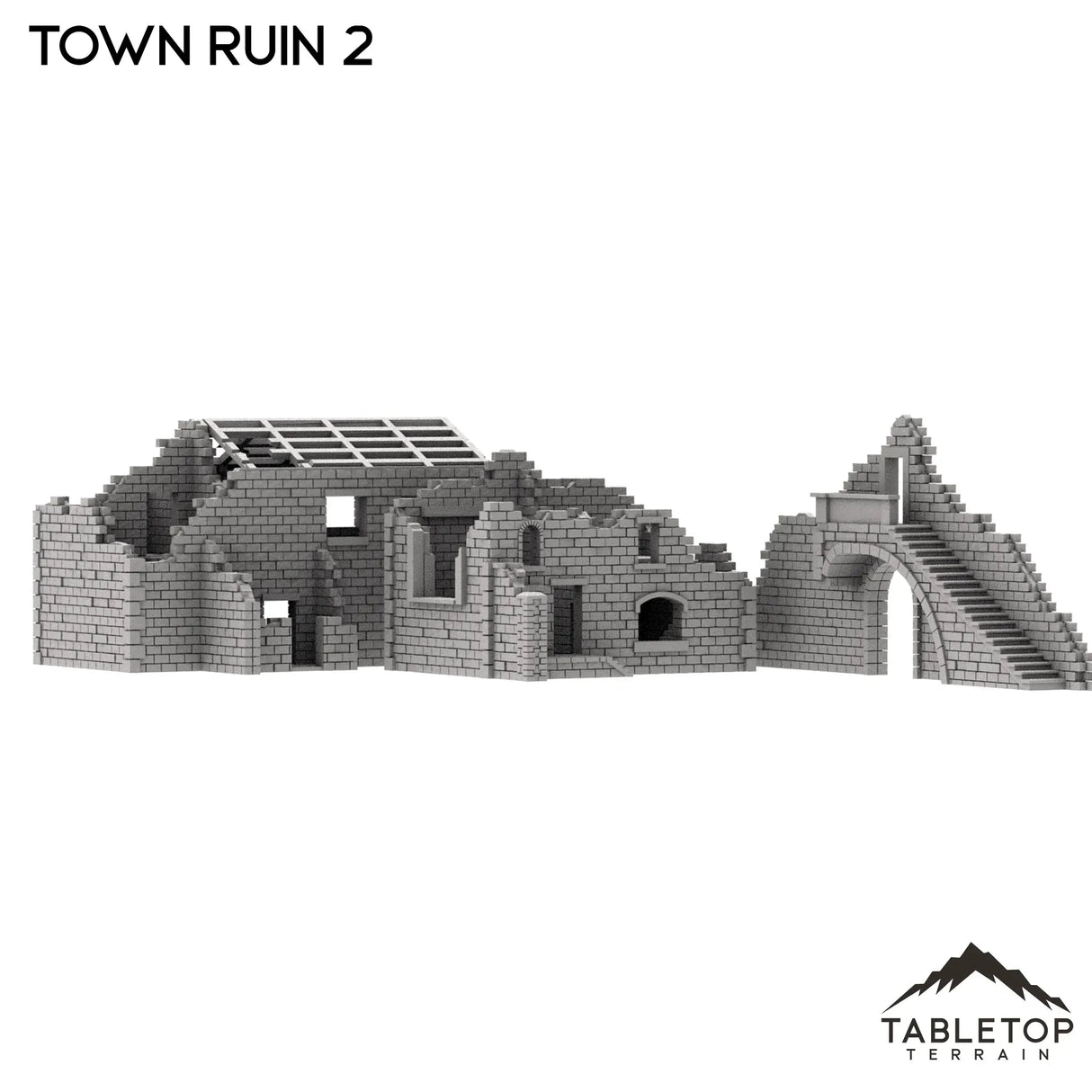 Tabletop Terrain Ruins Monte Cassino Town Ruin 2