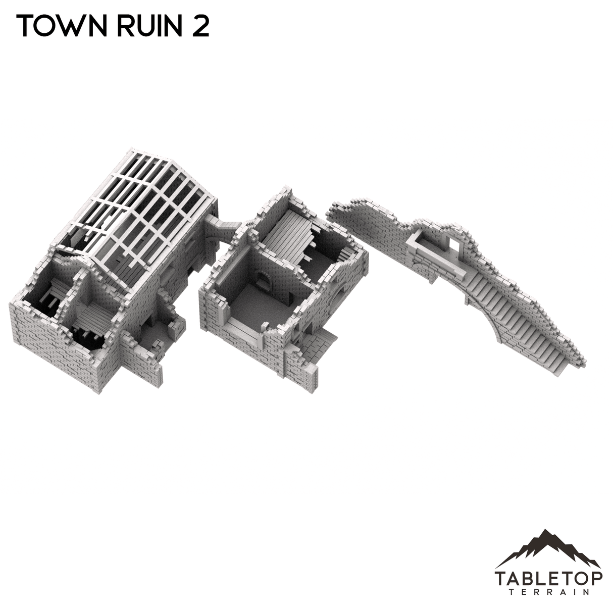Tabletop Terrain Ruins Monte Cassino Town Ruin 2