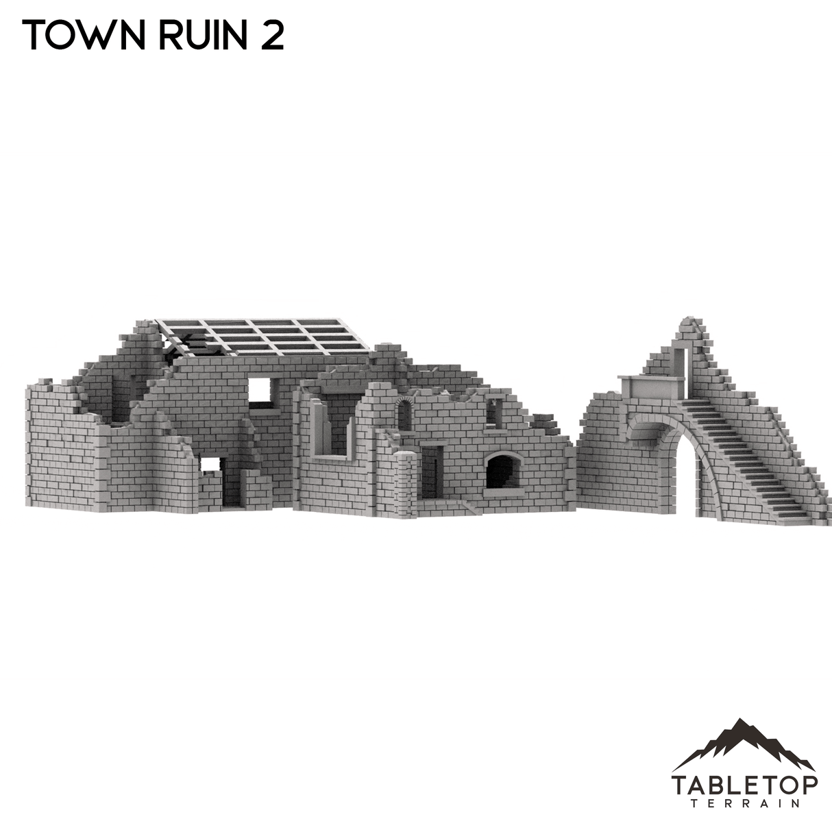 Tabletop Terrain Ruins Monte Cassino Town Ruin 2