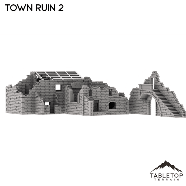 Tabletop Terrain Ruins Monte Cassino Town Ruin 2