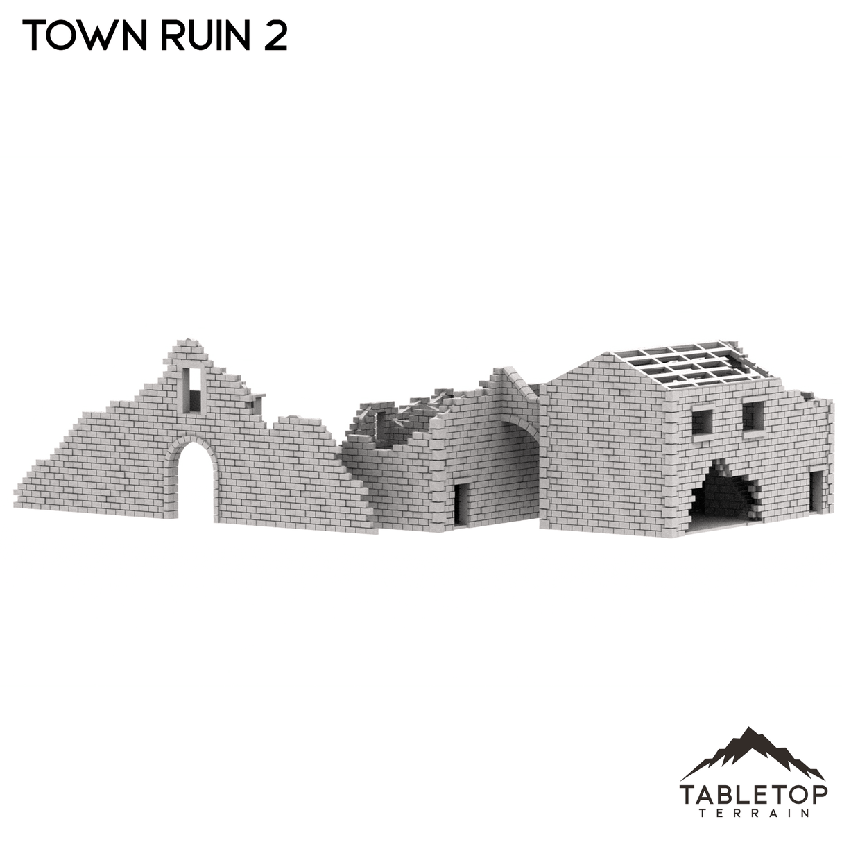 Tabletop Terrain Ruins Monte Cassino Town Ruin 2