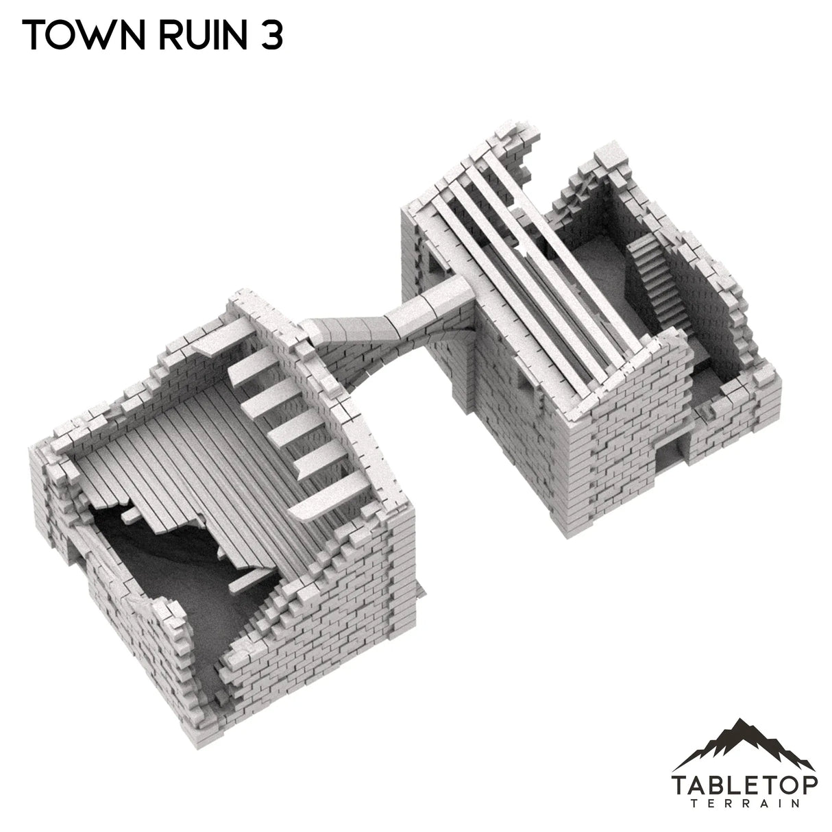 Tabletop Terrain Ruins Monte Cassino Town Ruin 3
