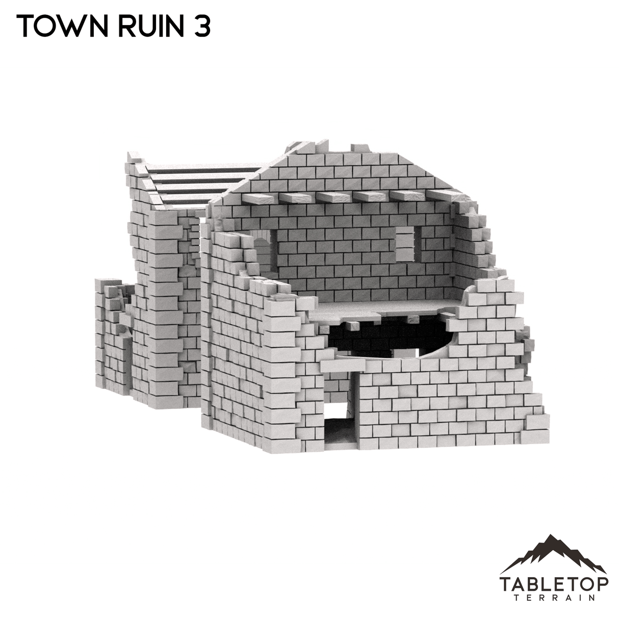 Tabletop Terrain Ruins Monte Cassino Town Ruin 3