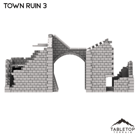 Tabletop Terrain Ruins Monte Cassino Town Ruin 3