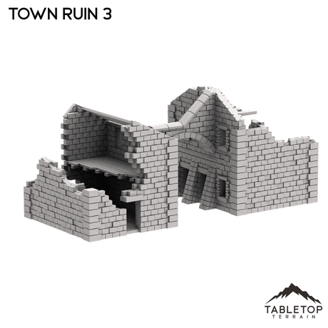 Tabletop Terrain Ruins Monte Cassino Town Ruin 3