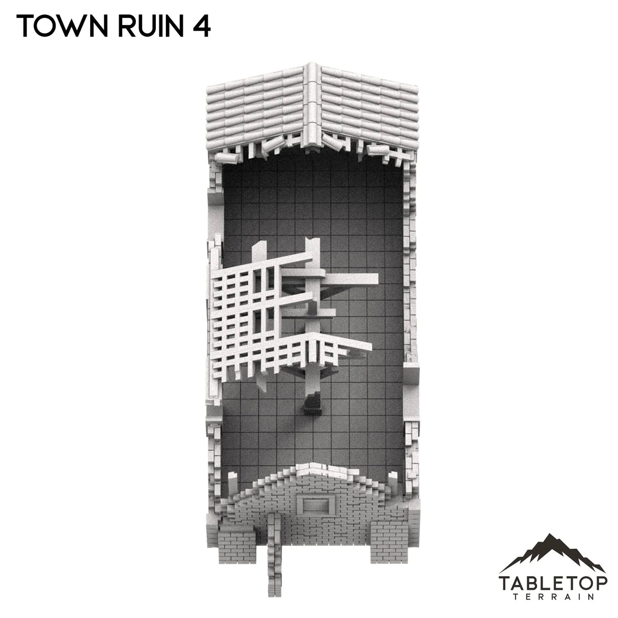 Tabletop Terrain Ruins Monte Cassino Town Ruin 4