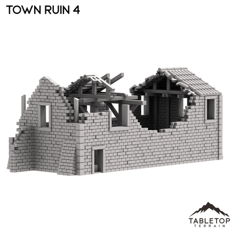 Tabletop Terrain Ruins Monte Cassino Town Ruin 4