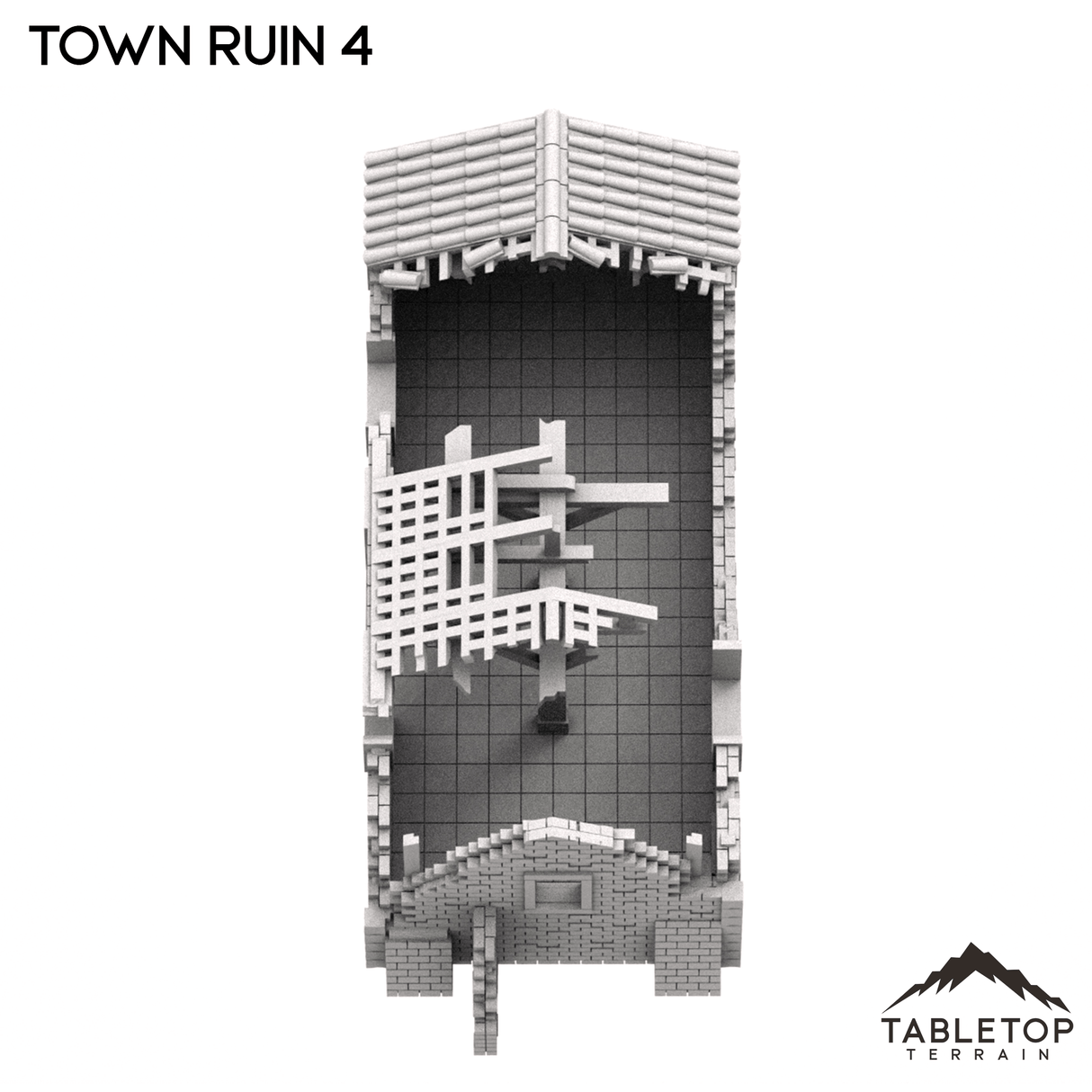 Tabletop Terrain Ruins Monte Cassino Town Ruin 4