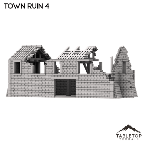Tabletop Terrain Ruins Monte Cassino Town Ruin 4