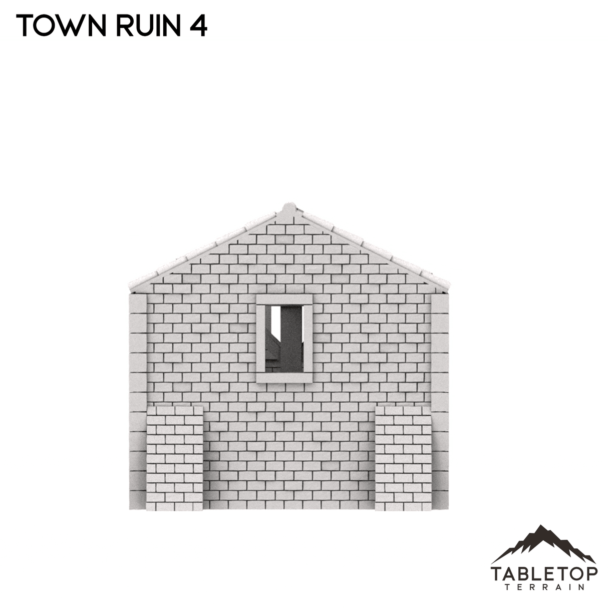 Tabletop Terrain Ruins Monte Cassino Town Ruin 4