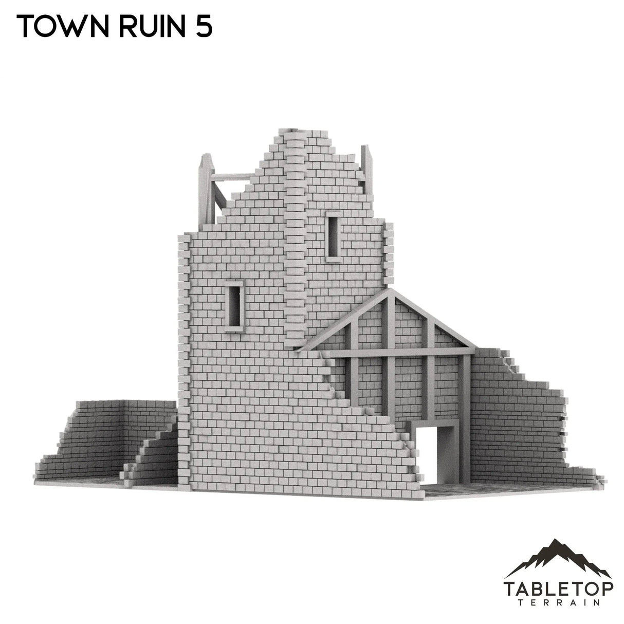 Tabletop Terrain Ruins Monte Cassino Town Ruin 5