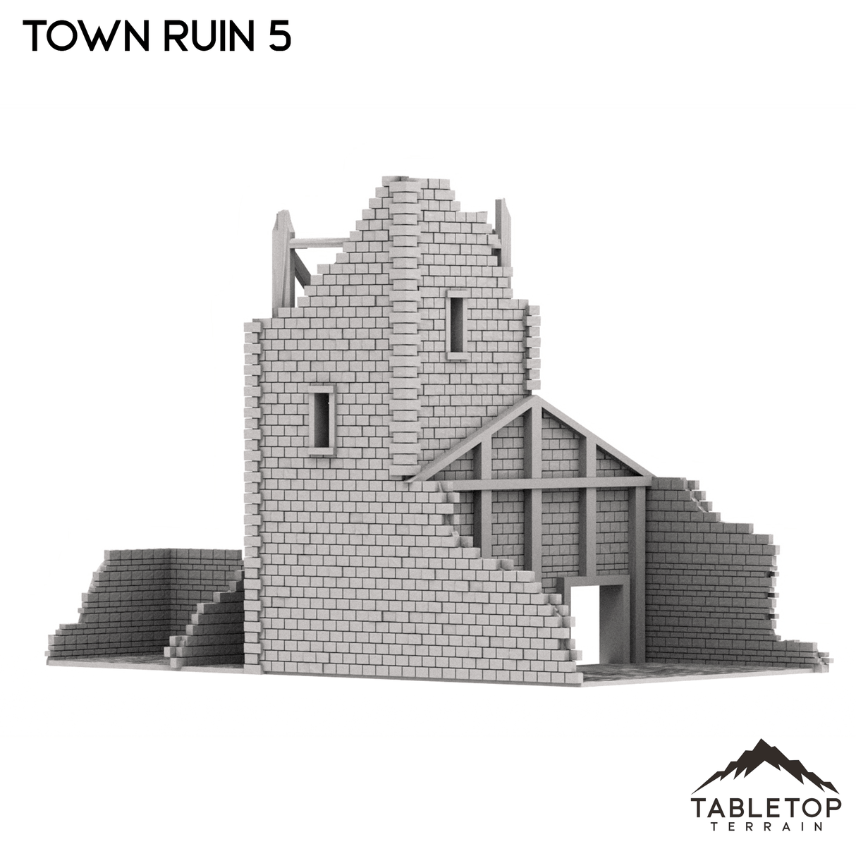 Tabletop Terrain Ruins Monte Cassino Town Ruin 5