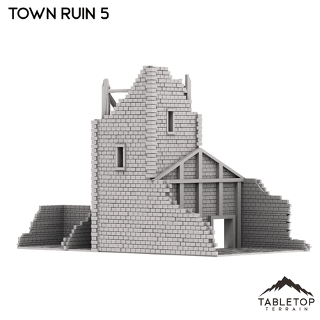 Tabletop Terrain Ruins Monte Cassino Town Ruin 5