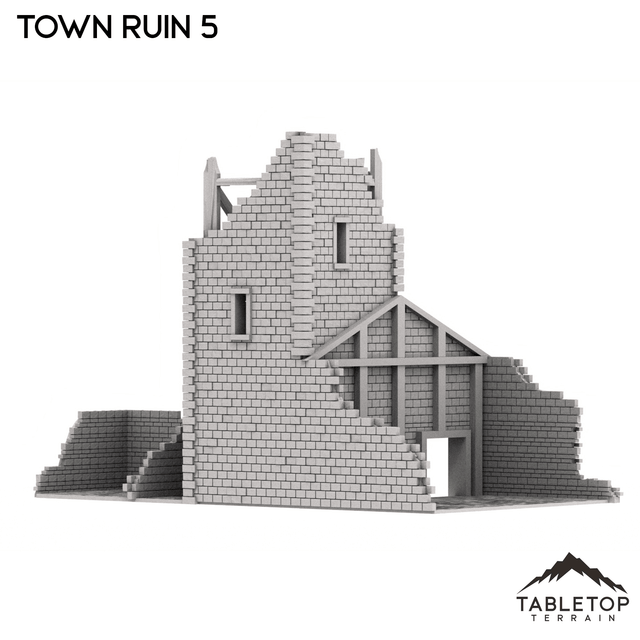 Tabletop Terrain Ruins Monte Cassino Town Ruin 5