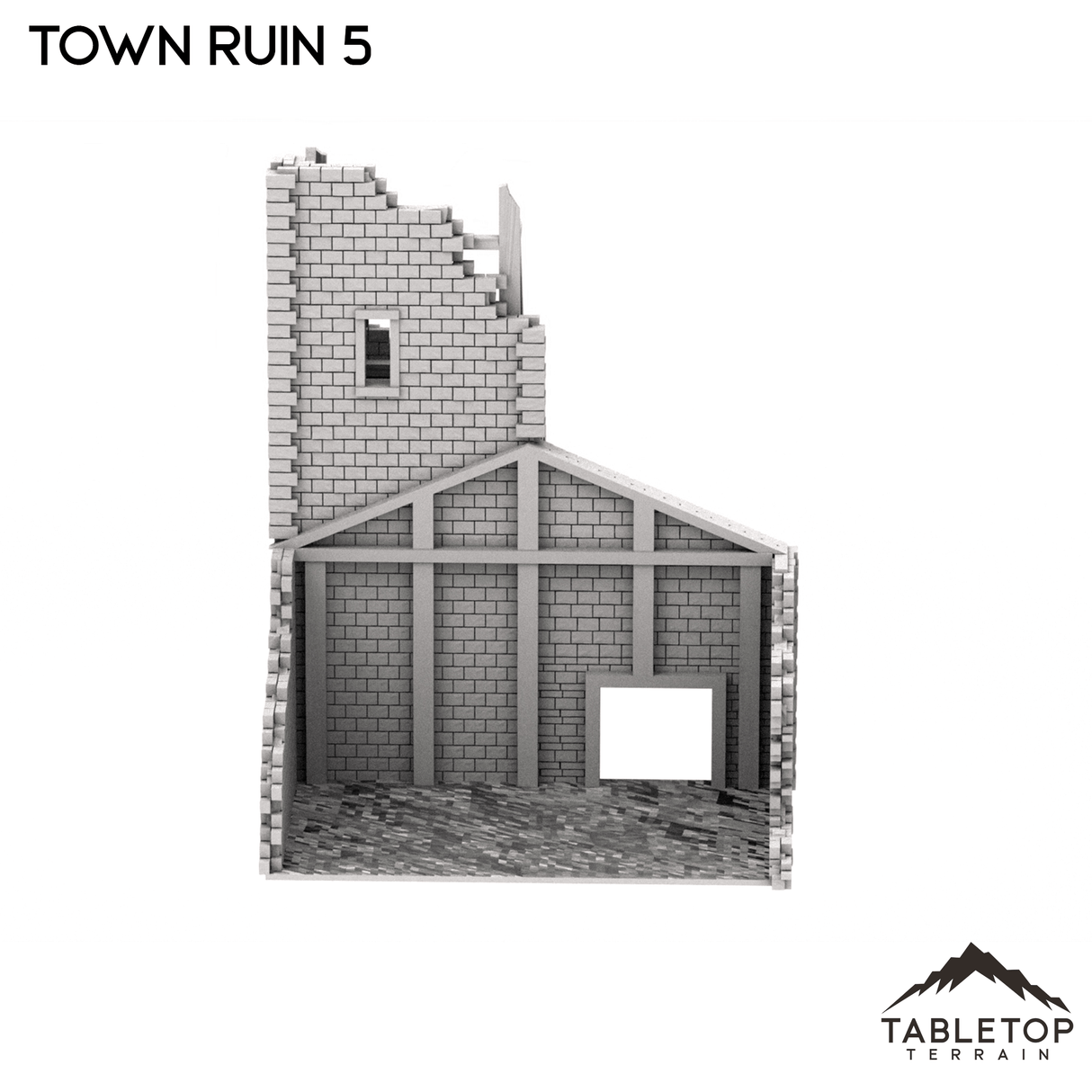 Tabletop Terrain Ruins Monte Cassino Town Ruin 5