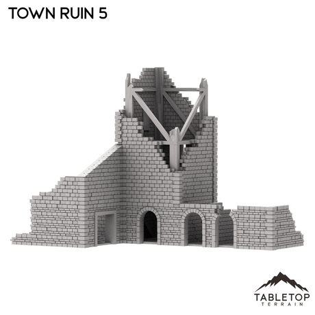 Tabletop Terrain Ruins Monte Cassino Town Ruin 5