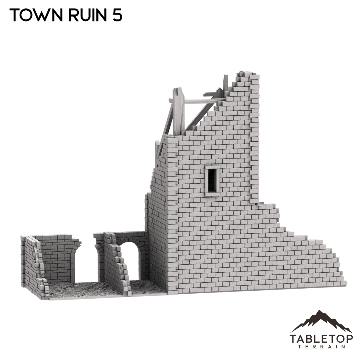 Tabletop Terrain Ruins Monte Cassino Town Ruin 5