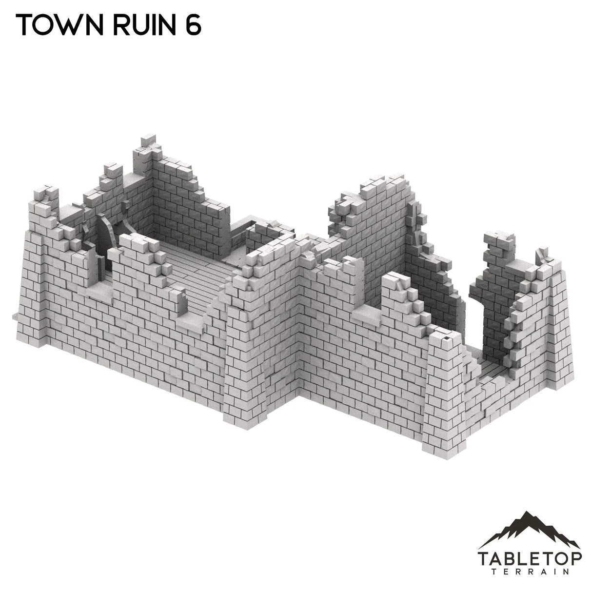 Tabletop Terrain Ruins Monte Cassino Town Ruin 6