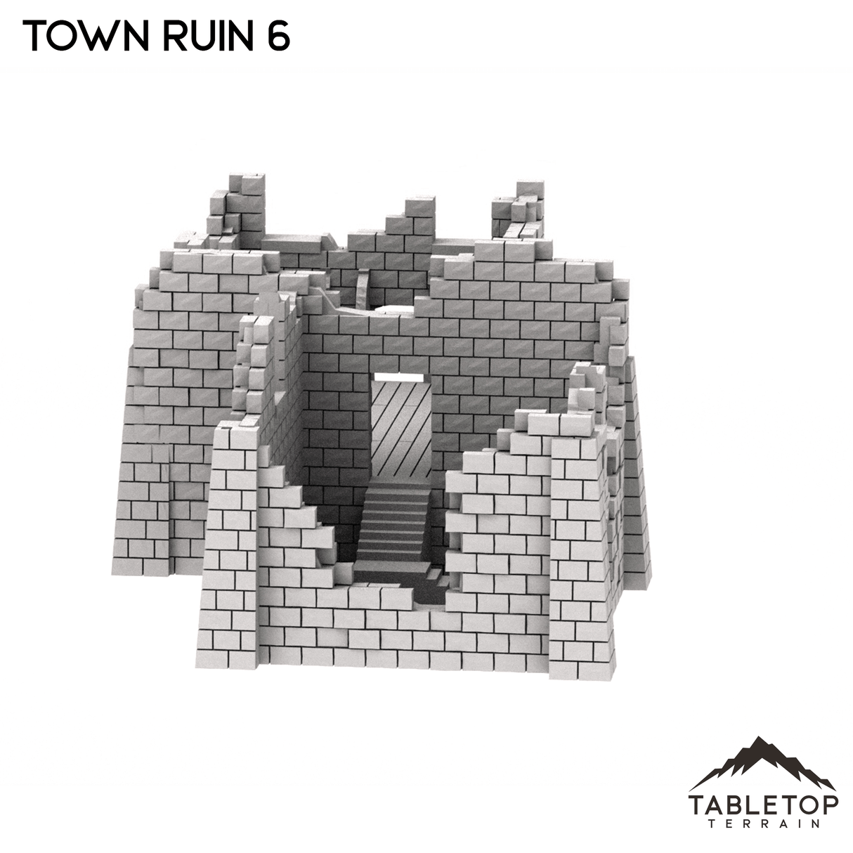 Tabletop Terrain Ruins Monte Cassino Town Ruin 6