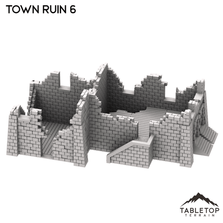 Tabletop Terrain Ruins Monte Cassino Town Ruin 6