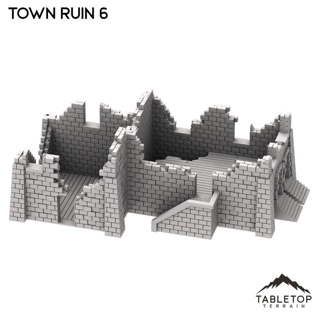 Tabletop Terrain Ruins Monte Cassino Town Ruin 6