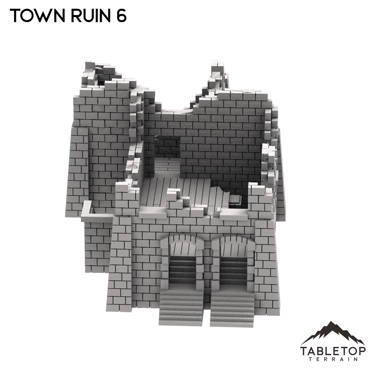 Tabletop Terrain Ruins Monte Cassino Town Ruin 6
