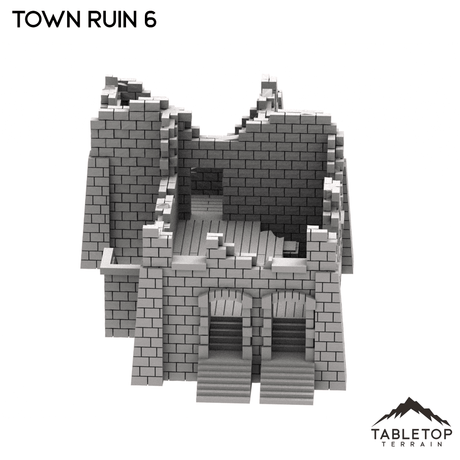 Tabletop Terrain Ruins Monte Cassino Town Ruin 6