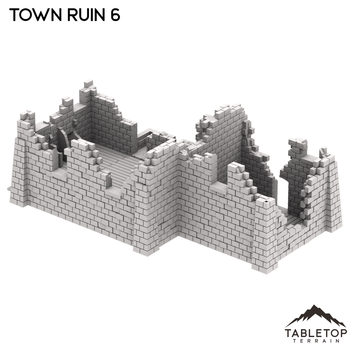 Tabletop Terrain Ruins Monte Cassino Town Ruin 6