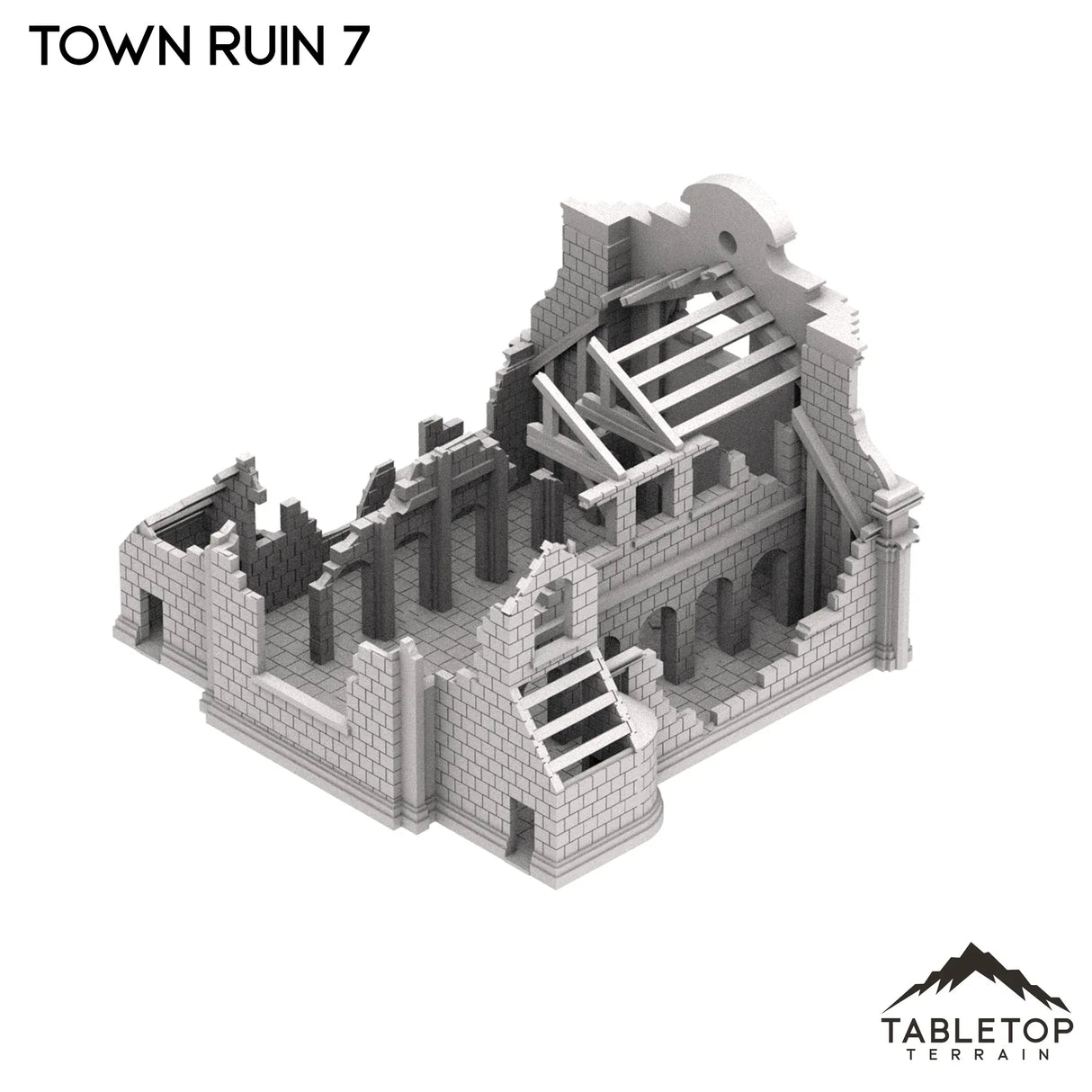 Tabletop Terrain Ruins Monte Cassino Town Ruin 7