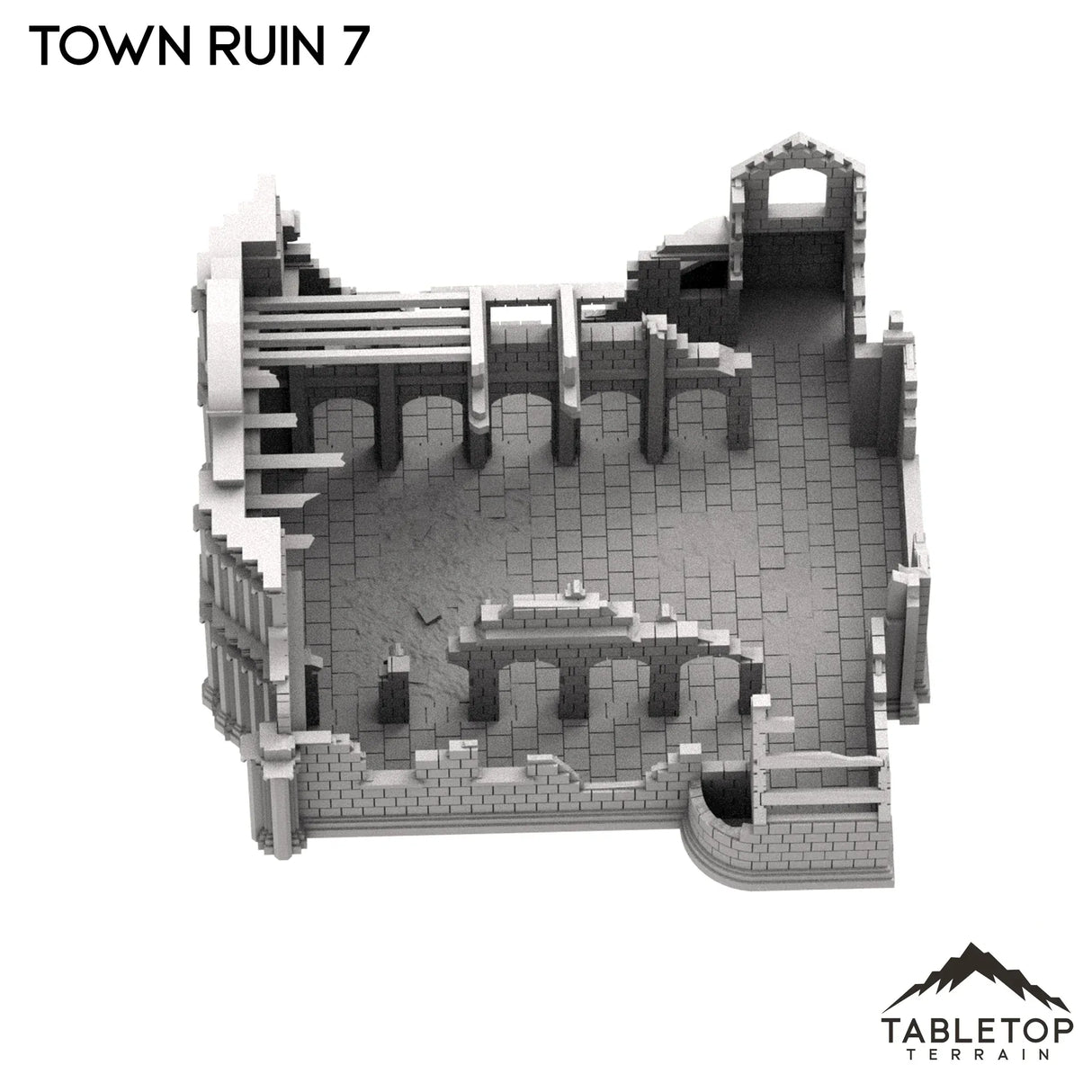 Tabletop Terrain Ruins Monte Cassino Town Ruin 7