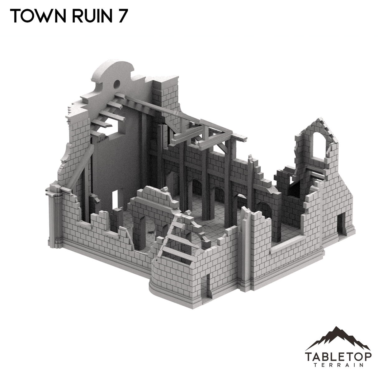 Tabletop Terrain Ruins Monte Cassino Town Ruin 7