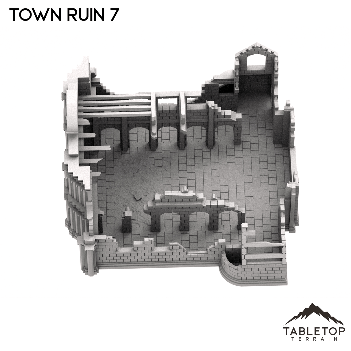 Tabletop Terrain Ruins Monte Cassino Town Ruin 7