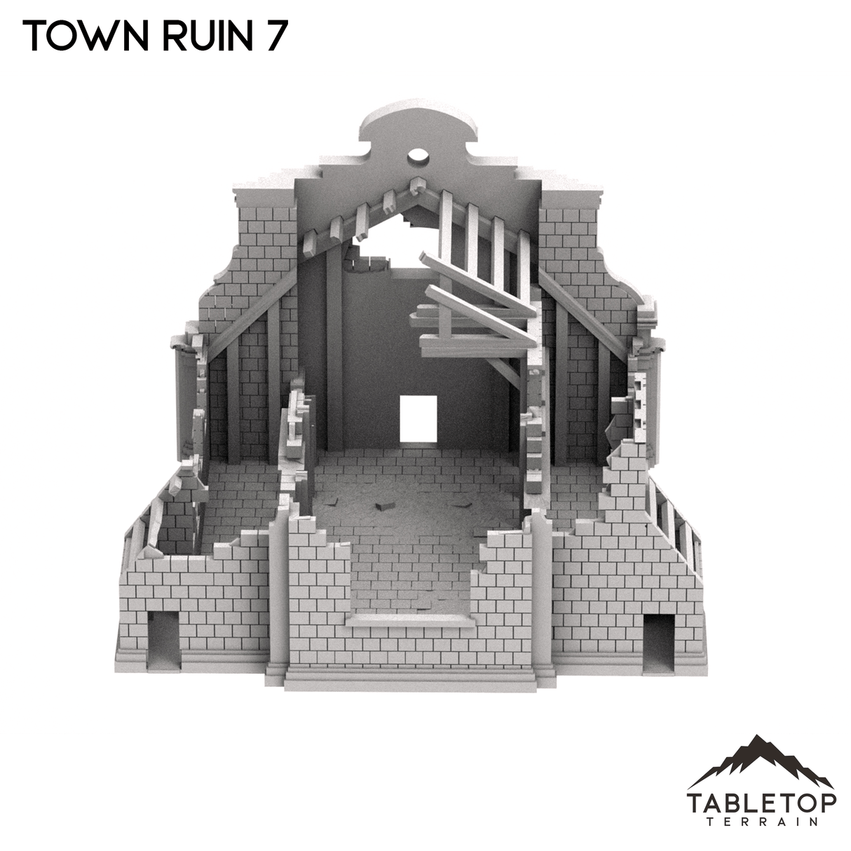 Tabletop Terrain Ruins Monte Cassino Town Ruin 7