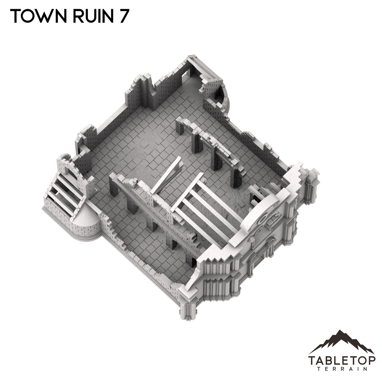 Tabletop Terrain Ruins Monte Cassino Town Ruin 7