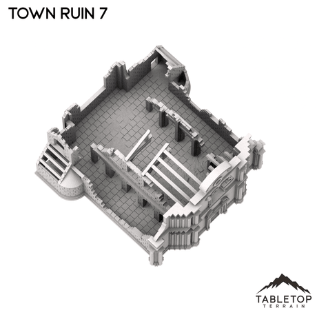 Tabletop Terrain Ruins Monte Cassino Town Ruin 7