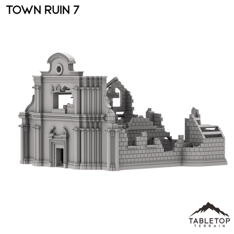 Tabletop Terrain Ruins Monte Cassino Town Ruin 7