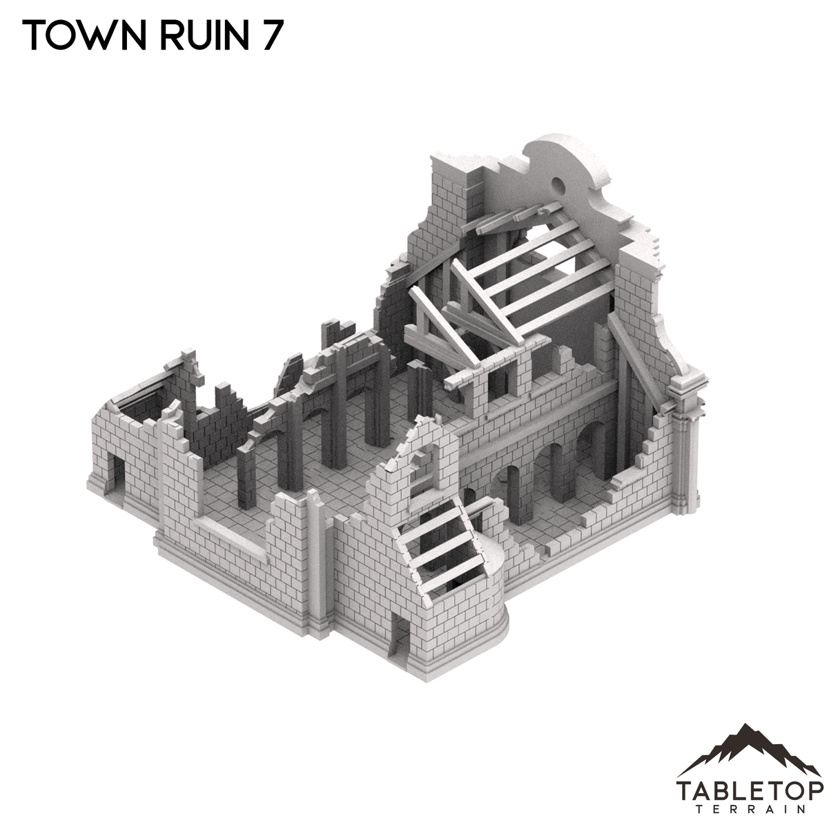 Tabletop Terrain Ruins Monte Cassino Town Ruin 7