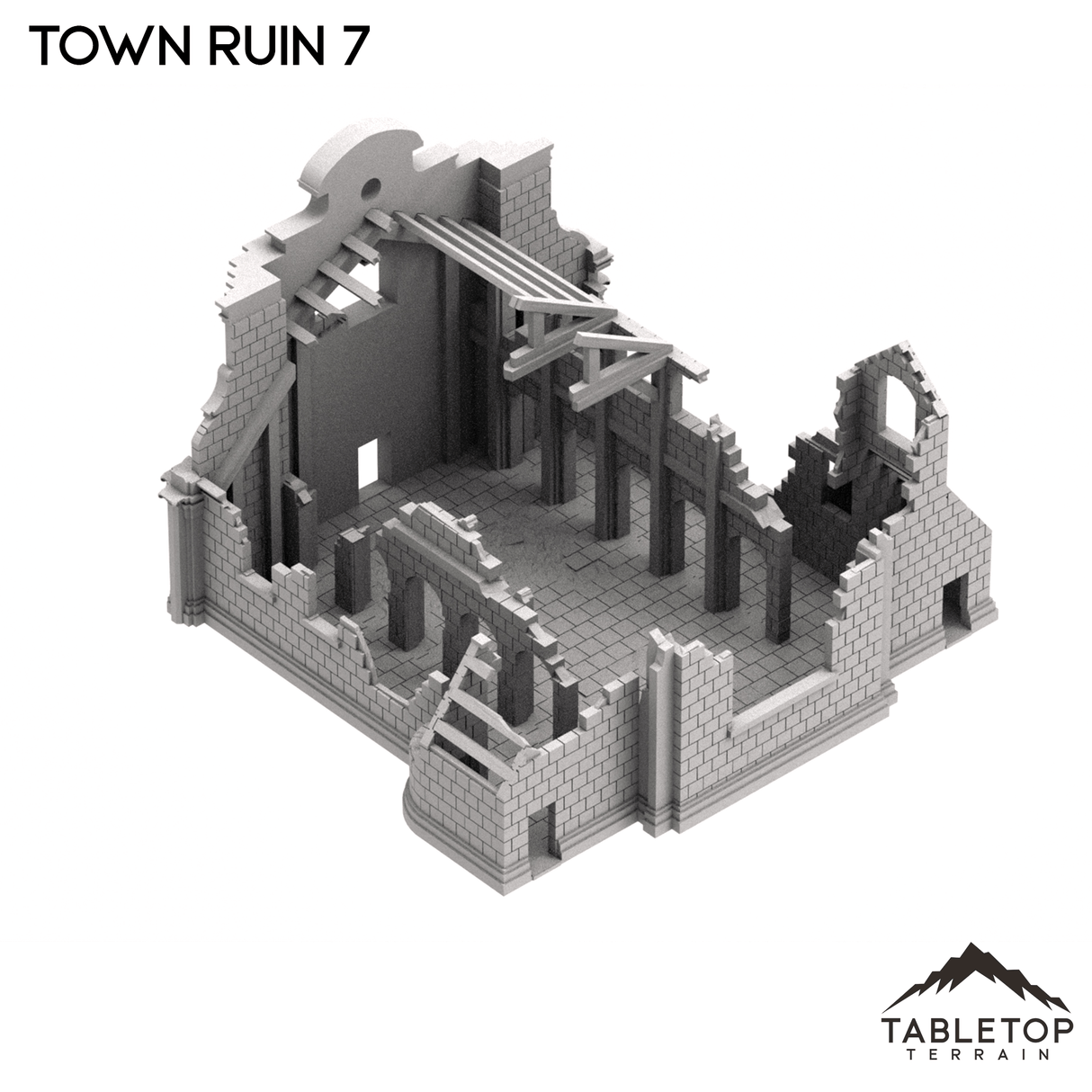 Tabletop Terrain Ruins Monte Cassino Town Ruin 7