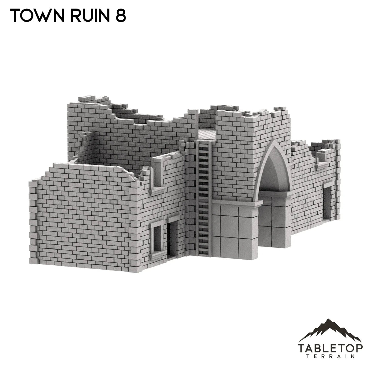 Tabletop Terrain Ruins Monte Cassino Town Ruin 8