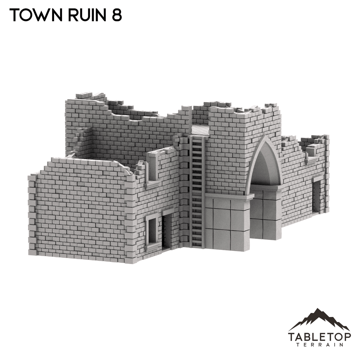 Tabletop Terrain Ruins Monte Cassino Town Ruin 8