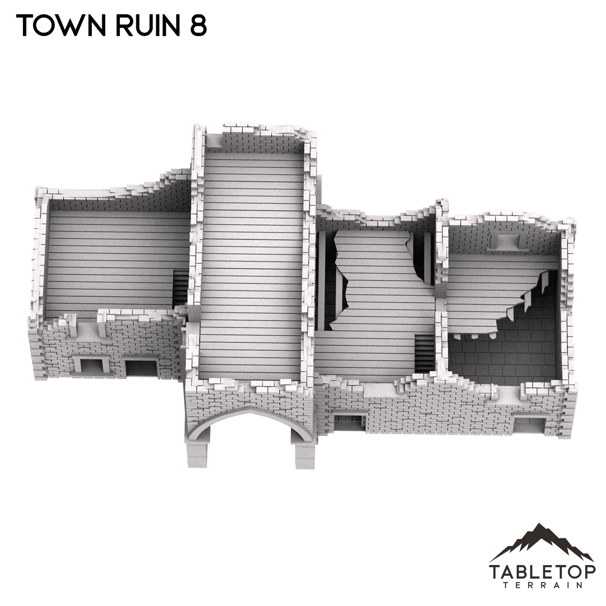 Tabletop Terrain Ruins Monte Cassino Town Ruin 8