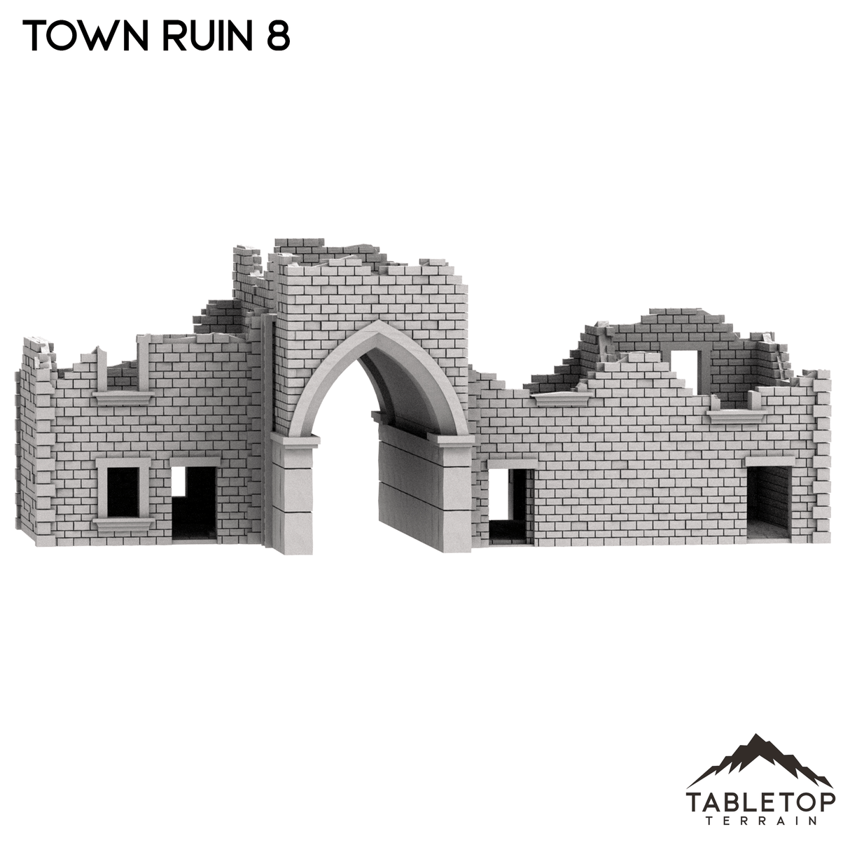 Tabletop Terrain Ruins Monte Cassino Town Ruin 8