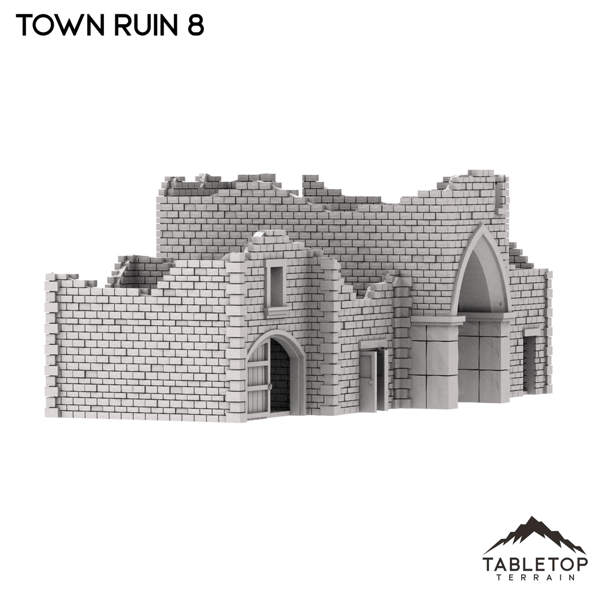 Tabletop Terrain Ruins Monte Cassino Town Ruin 8