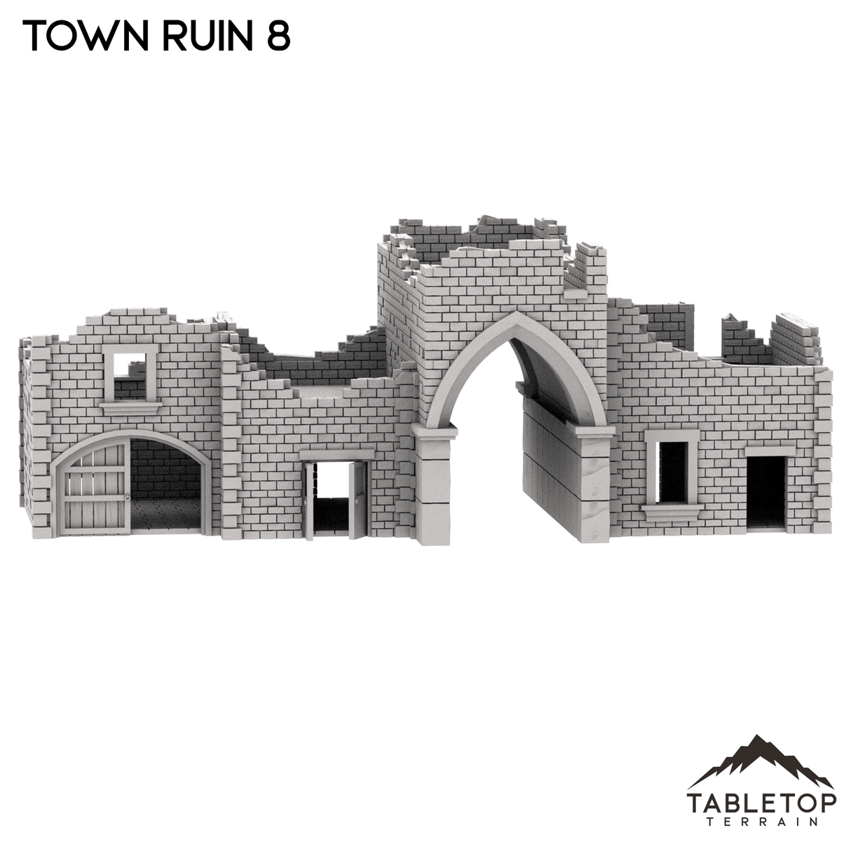 Tabletop Terrain Ruins Monte Cassino Town Ruin 8