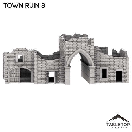 Tabletop Terrain Ruins Monte Cassino Town Ruin 8