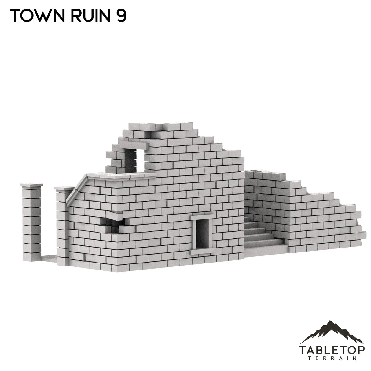 Tabletop Terrain Ruins Monte Cassino Town Ruin 9